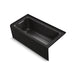 KOHLER K-1947-LAW Archer 60" x 30" alcove whirlpool bath with Bask heated surface, left drain