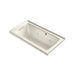 KOHLER K-1947-LW Archer 60" x 30" alcove whirlpool bath with Bask heated surface, left drain