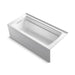 KOHLER K-1949-GHLAW Archer 66" x 32" alcove Heated BubbleMassage air bath with Bask heated surface, left drain