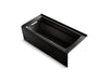 KOHLER K-1949-GHLAW Archer 66" x 32" alcove Heated BubbleMassage air bath with Bask heated surface, left drain