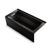 KOHLER K-1949-GHLAW Archer 66" x 32" alcove Heated BubbleMassage air bath with Bask heated surface, left drain