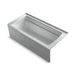 KOHLER K-1949-GHLAW Archer 66" x 32" alcove Heated BubbleMassage air bath with Bask heated surface, left drain