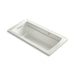 KOHLER K-1949-GHW Archer 66" x 32" drop-in Heated BubbleMassage air bath with Bask heated surface