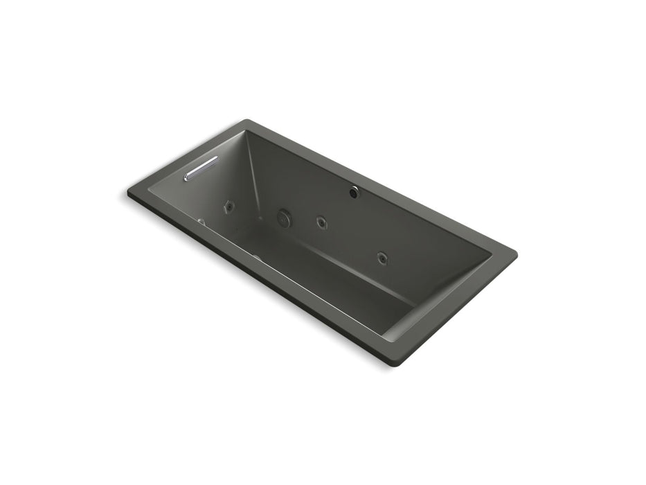 KOHLER K-1822-XHGH Underscore 66" x 32" drop-in Heated BubbleMassage air bath with whirlpool