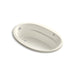 KOHLER K-6347-GHW Sunward 66" x 42" drop-in Heated BubbleMassage air bath with Bask heated surface