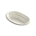 KOHLER K-6347-W1 Sunward 66" x 42" drop-in whirlpool bath with Bask heated surface