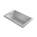 KOHLER K-1849-GHW Underscore 60" x 36" drop-in Heated BubbleMassage air bath with Bask heated surface