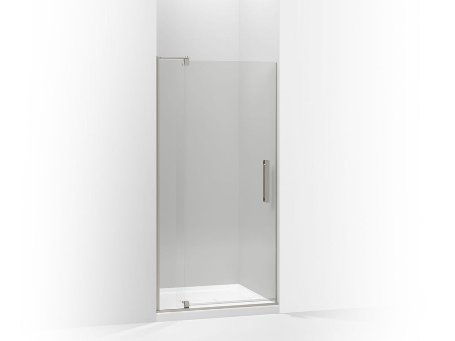 KOHLER K-707516-L Revel Pivot shower door, 74" H x 31-1/8 - 36" W, with 5/16" thick Crystal Clear glass