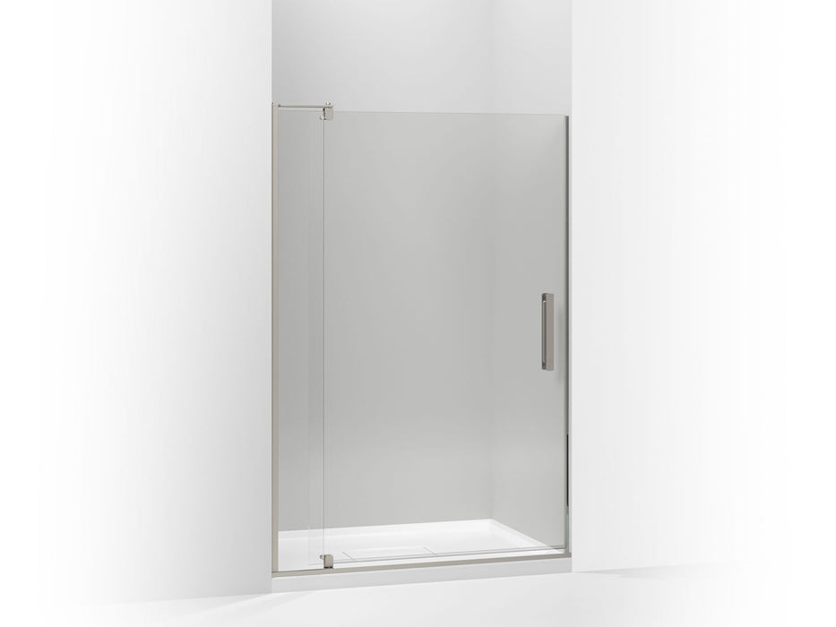 KOHLER K-707556-L Revel Pivot shower door, 74" H x 43-1/8 - 48" W, with 5/16" thick Crystal Clear glass