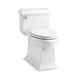 KOHLER K-6424 Memoirs Classic One-piece compact elongated toilet with skirted trapway, 1.28 gpf