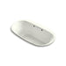 KOHLER K-5716-GHW Underscore 66" x 36" drop-in Heated BubbleMassage air bath with Bask heated surface