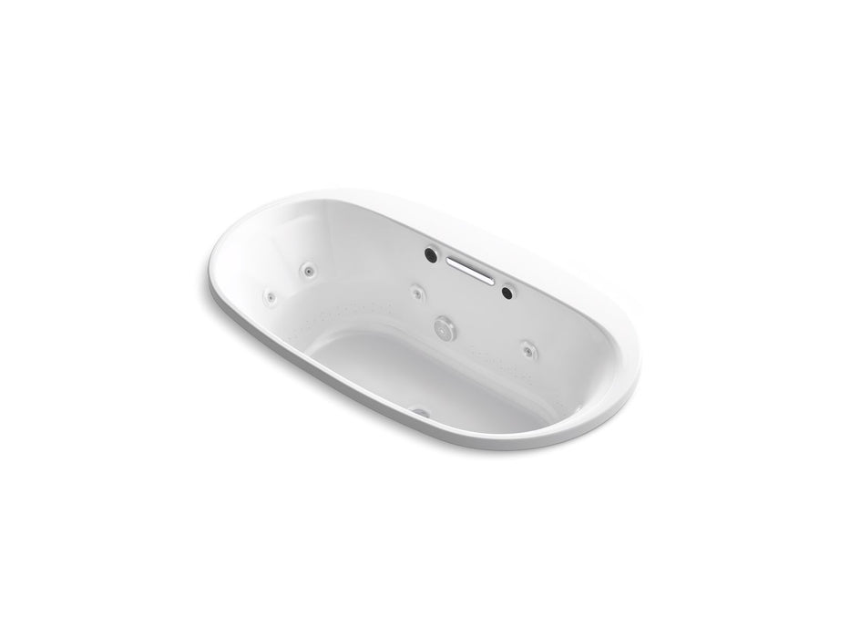 KOHLER K-5716-XHGH Underscore 65-1/2" x 35-3/4" drop-in Heated BubbleMassage air bath with whirlpool