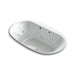 KOHLER K-5718-XHGH Underscore 71-1/2" x 41-1/2" drop-in Heated BubbleMassage air bath with whirlpool