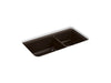 KOHLER K-8204 Cairn 33-1/2" undermount double-bowl kitchen sink