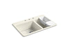 KOHLER K-8669-3A2 Riverby 33" top-mount double-bowl workstation kitchen sink