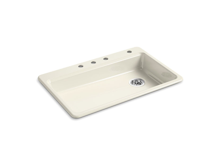 KOHLER Riverby 33" top-mount single-bowl kitchen sink