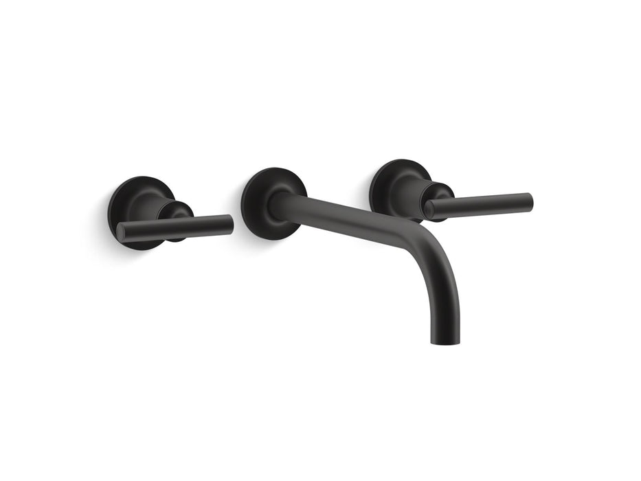 KOHLER K-T14414-4 Purist Wall-mount bathroom sink faucet trim with Lever handles, 1.2 gpm