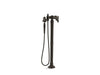 KOHLER K-T72790-9M Artifacts Floor-mount bath filler trim with handshower