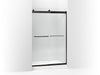KOHLER K-706014-L Levity Sliding shower door, 74" H x 44-5/8 - 47-5/8" W, with 1/4" thick Crystal Clear glass