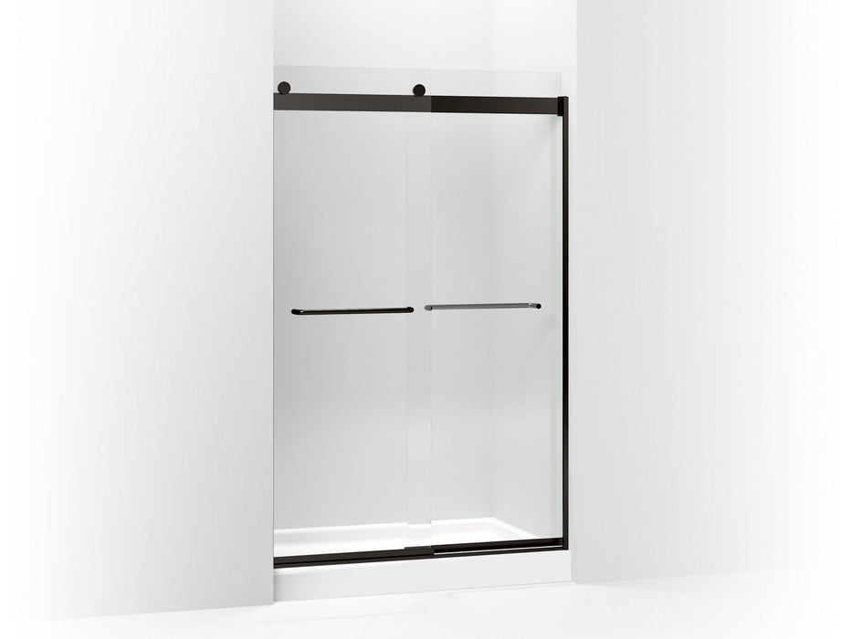 KOHLER K-706014-L Levity Sliding shower door, 74" H x 44-5/8 - 47-5/8" W, with 1/4" thick Crystal Clear glass