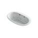 KOHLER K-5714-XHGH Underscore 59-3/4" x 35-3/4" drop-in Heated BubbleMassage air bath with whirlpool