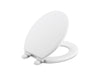 KOHLER K-20455 Ridgewood Quiet-Close round-front toilet seat