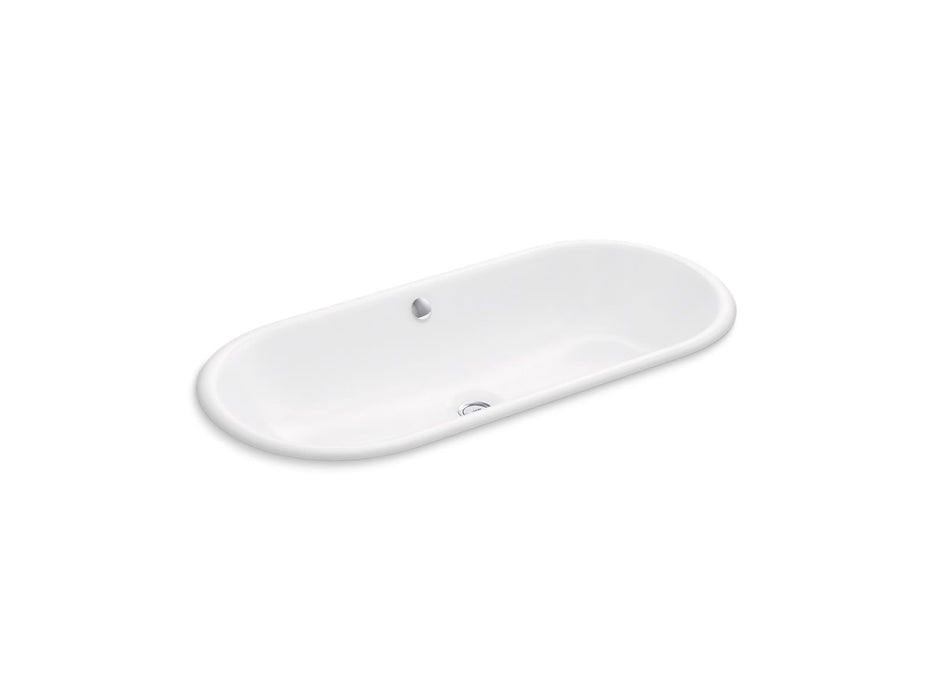 KOHLER K-20213 Iron Plains 33" oval drop-in/undermount bathroom sink