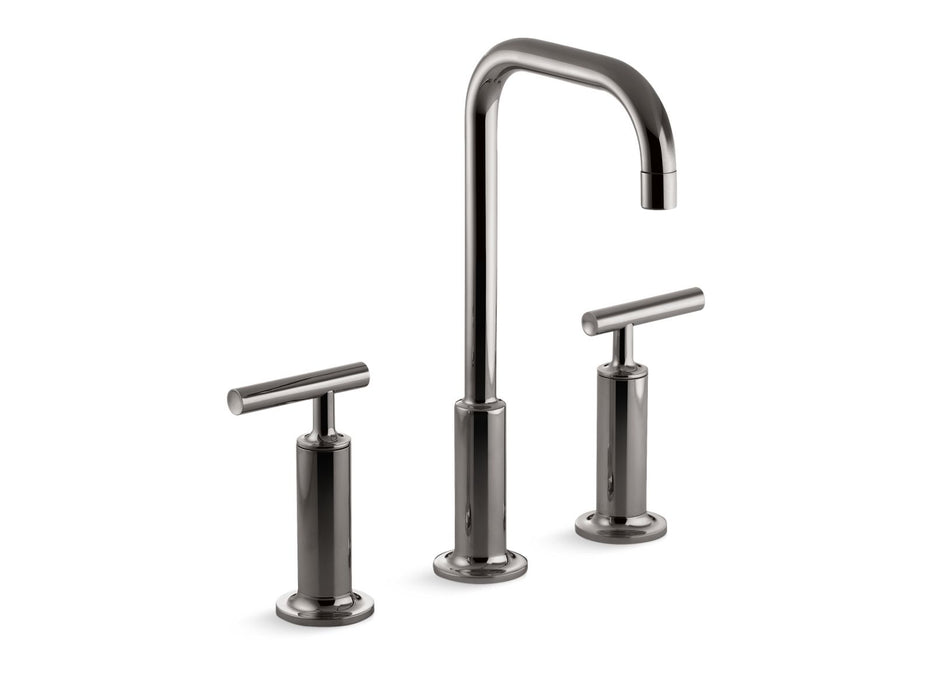 KOHLER K-14408-4 Purist Widespread bathroom sink faucet with Lever handles, 1.2 gpm