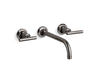 KOHLER K-T14414-4 Purist Wall-mount bathroom sink faucet trim with Lever handles, 1.2 gpm