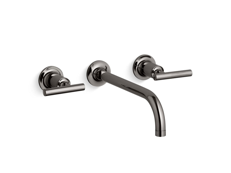 KOHLER K-T14414-4 Purist Wall-mount bathroom sink faucet trim with Lever handles, 1.2 gpm