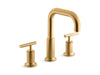KOHLER K-T14428-4 Purist Deck-mount bath faucet trim with Lever handles