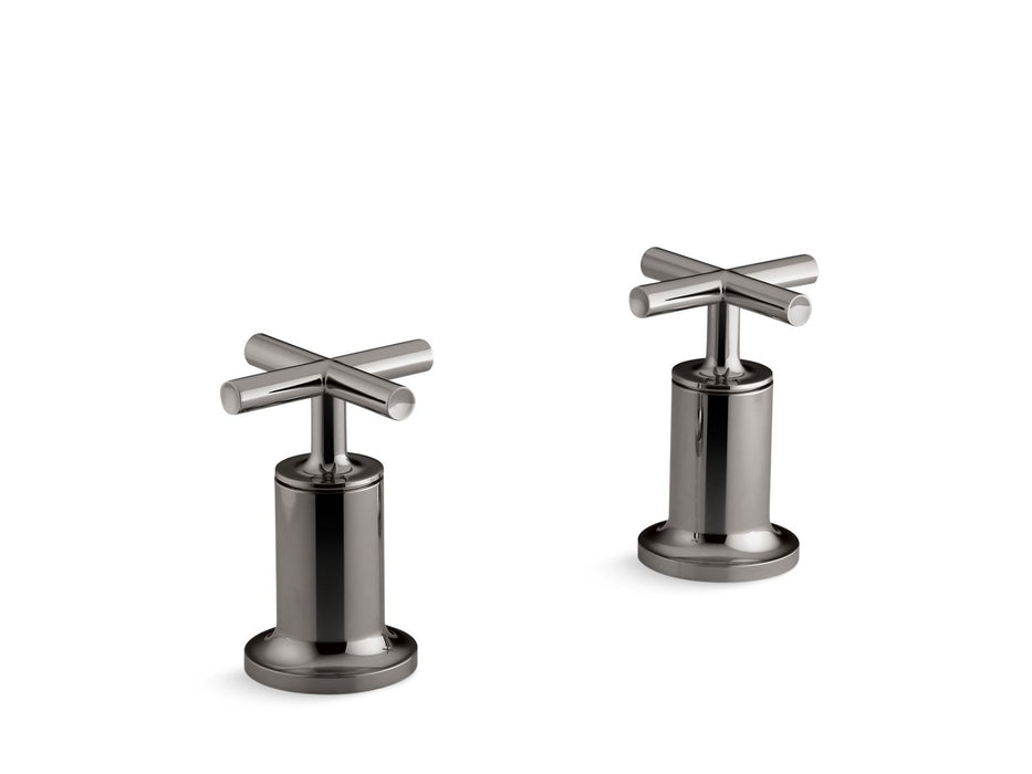 KOHLER K-T14429-3 Purist Deck- or wall-mount bath faucet handle trim with cross design