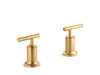 KOHLER K-T14429-4 Purist Deck- or wall-mount bath faucet handle trim with lever design