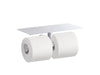 KOHLER K-78384 Components Covered double toilet paper holder