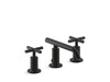 KOHLER K-14410-3 Purist Widespread bathroom sink faucet with Cross handles, 1.2 gpm