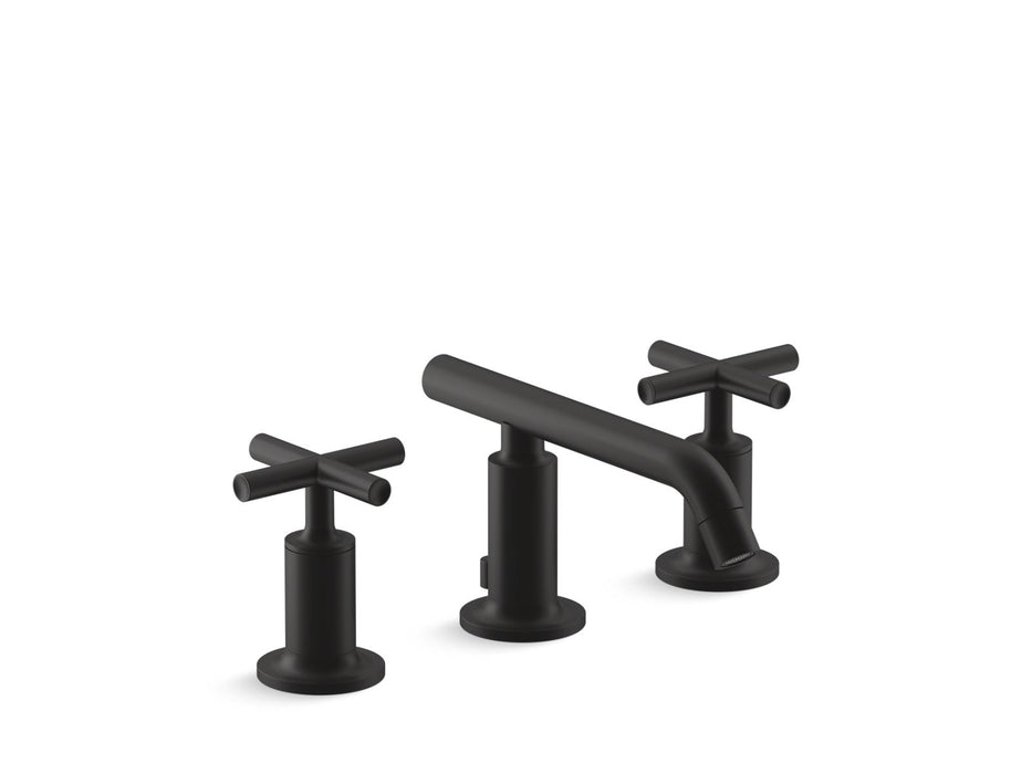 KOHLER K-14410-3 Purist Widespread bathroom sink faucet with Cross handles, 1.2 gpm