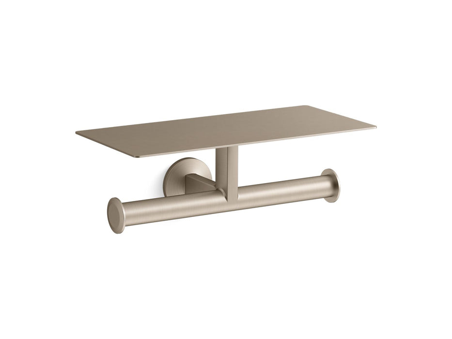 KOHLER K-78384 Components Covered double toilet paper holder
