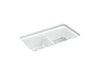 KOHLER K-8199 Cairn 33-1/2" undermount double-bowl kitchen sink