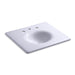 KOHLER Iron/Impressions 25" Enameled cast iron vanity top with integrated round sink