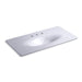 KOHLER Iron/Impressions 43" Enameled cast iron vanity top with integrated oval sink
