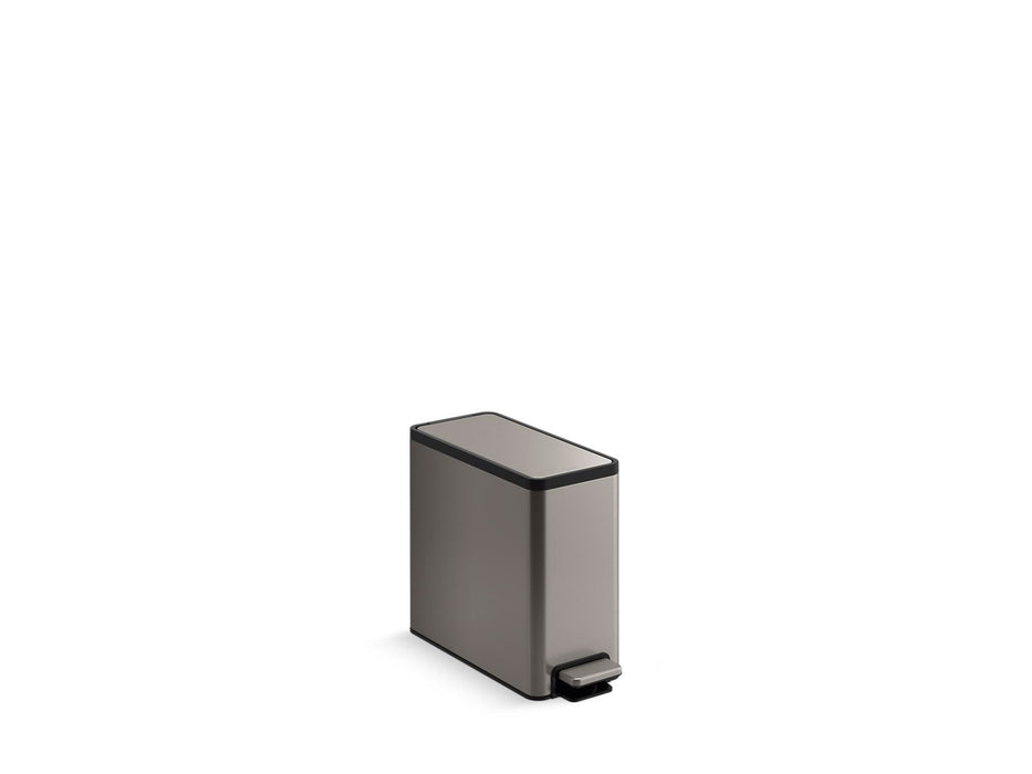 KOHLER K-20957 2.5-gallon slim step trash can