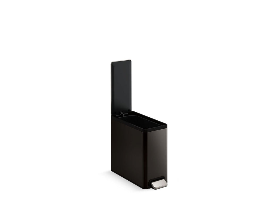 KOHLER K-20957 2.5-gallon slim step trash can