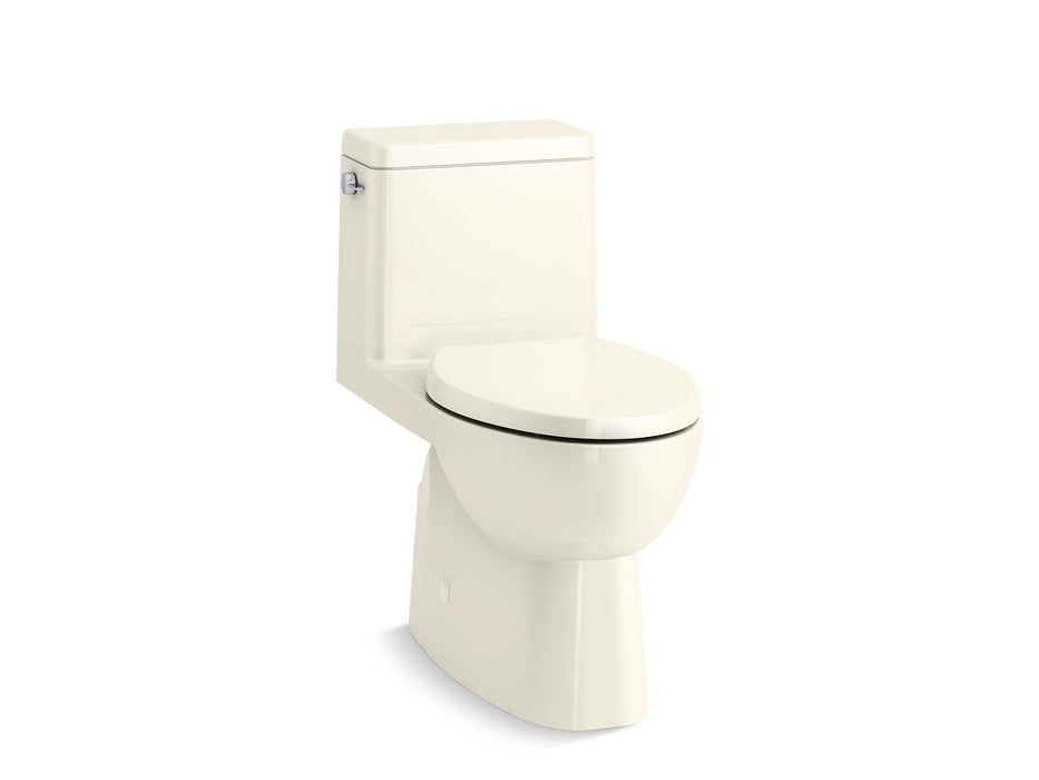 KOHLER K-78080 Reach One-piece compact elongated toilet with skirted trapway, 1.28 gpf