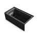 KOHLER K-1122-XGHRA Archer 60" x 32" alcove Heated BubbleMassage air bath and whirlpool, right drain