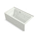 KOHLER K-1122-XGHRA Archer 60" x 32" alcove Heated BubbleMassage air bath and whirlpool, right drain