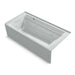 KOHLER K-1124-XGHLA Archer 72" x 36" alcove Heated BubbleMassage air bath and whirlpool, left drain