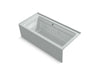 KOHLER K-1949-XGHRA Archer 66" x 32" alcove Heated BubbleMassage air bath and whirlpool, right drain