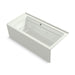 KOHLER K-1949-XGHRA Archer 66" x 32" alcove Heated BubbleMassage air bath and whirlpool, right drain