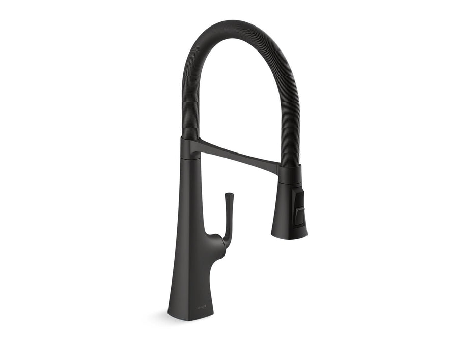 KOHLER K-22061 Graze Semi-professional kitchen sink faucet with three-function sprayhead