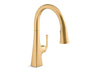 KOHLER K-22062 Graze Pull-down kitchen sink faucet with three-function sprayhead